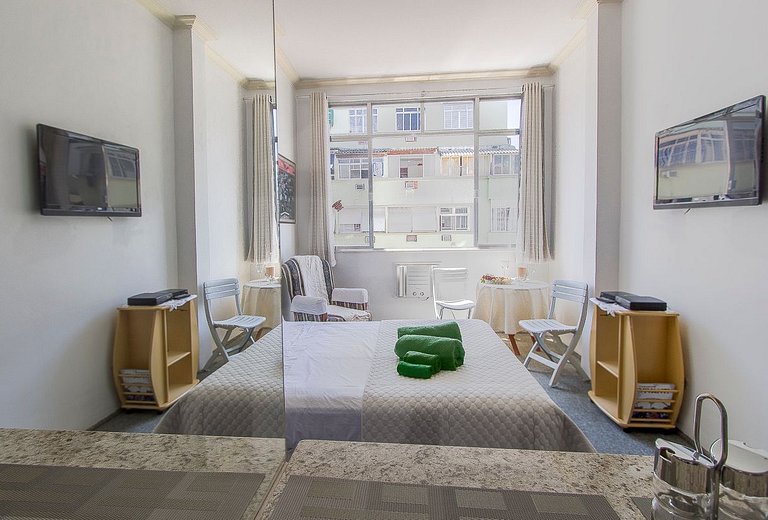 Estudio vista al mar junto al Hilton, Copacabana | Haelo