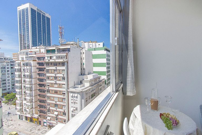 Estudio vista al mar junto al Hilton, Copacabana | Haelo