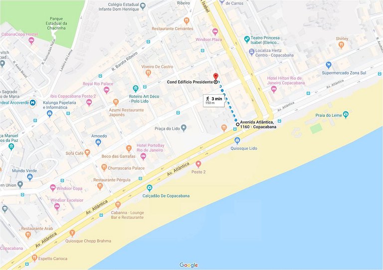 Estudio vista al mar junto al Hilton, Copacabana | Haelo
