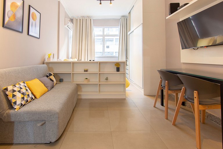 Modern studio on Rua Santa Clara, Copacabana | Haelo
