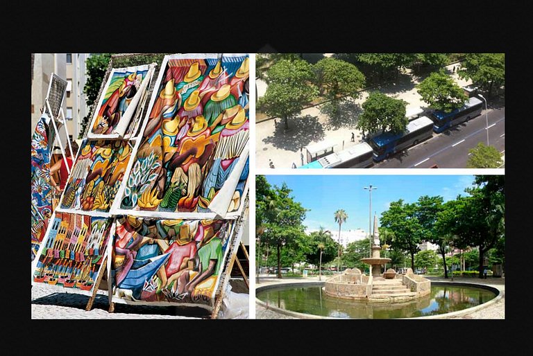 2 Quartos com Ar ao Lado da Praia e do Metrô