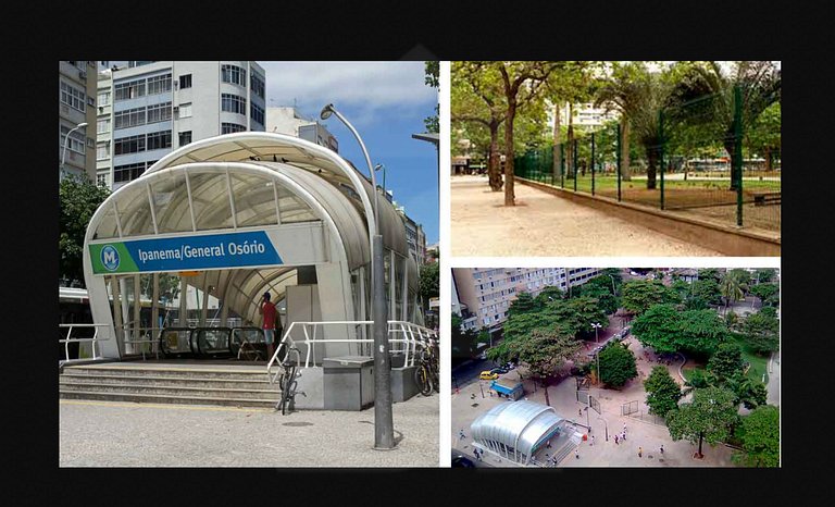 2 habitaciones junto a la playa y al metro