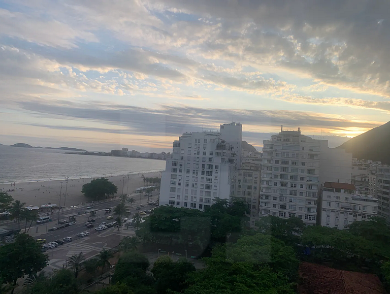 Vista incrível para o mar em Copacabana