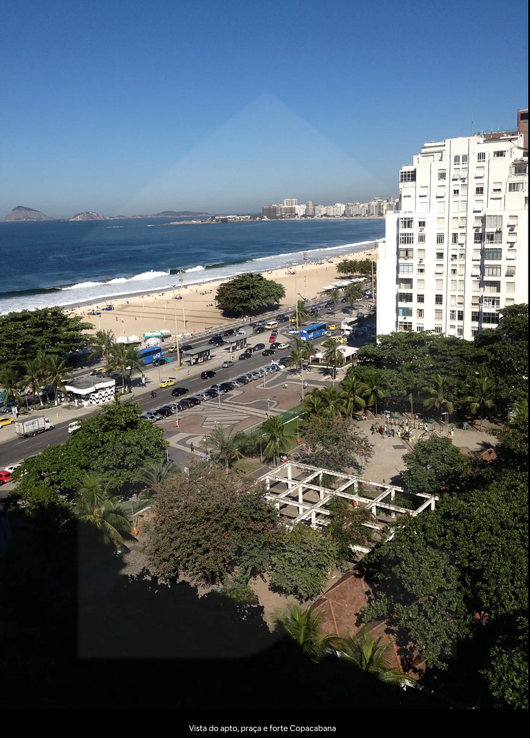 Vista incrível para o mar em Copacabana