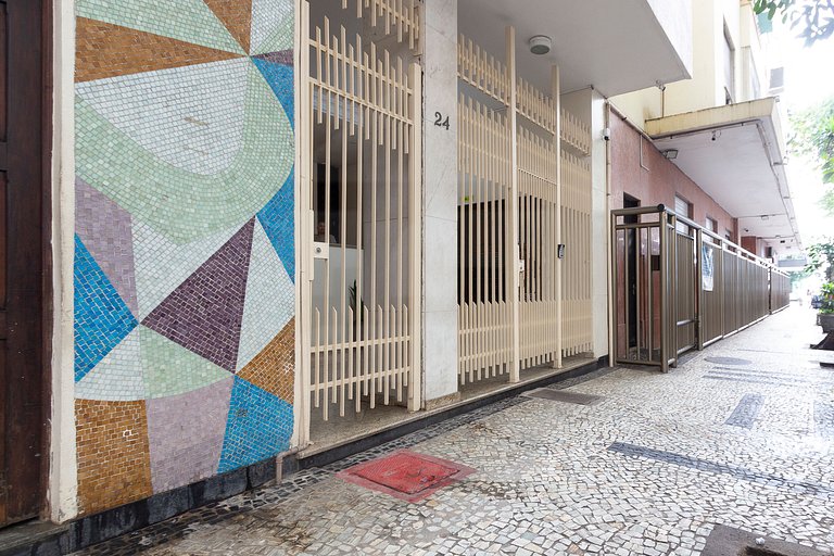 Estudio moderno y acogedor para parejas en Leme.
