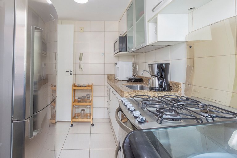 Cómodo Depto 2 Hab a 5 min de la Playa