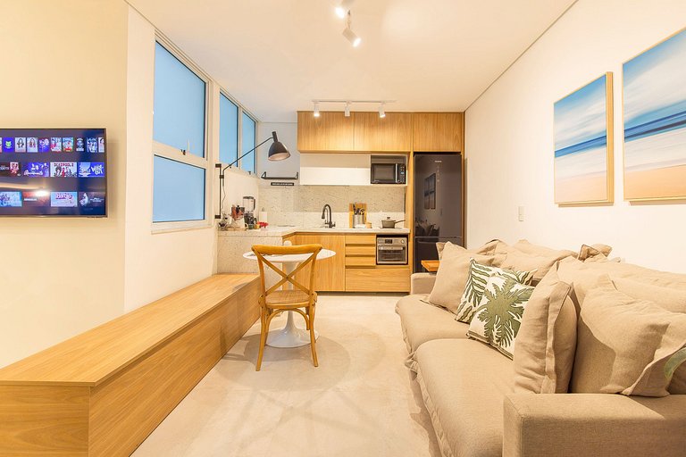 Estudio moderno en Ipanema, a 5 min de Leblon | Haelo