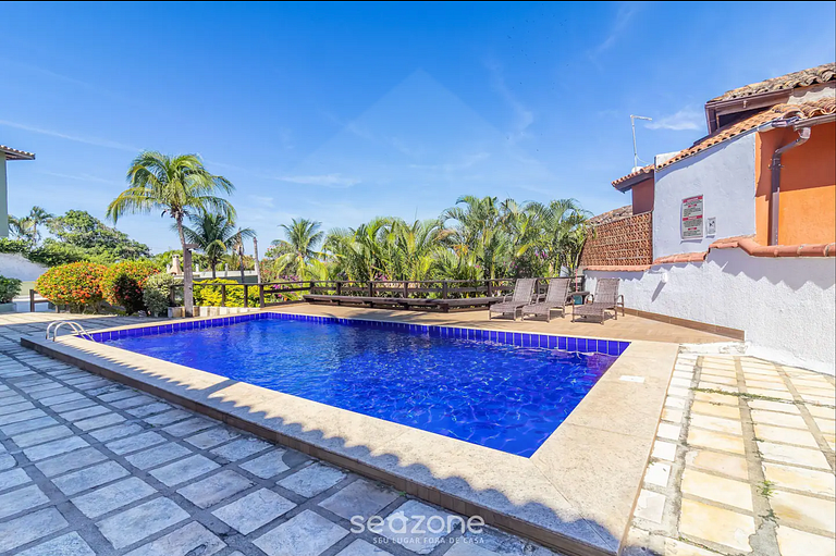 Vista da Praia de Geribá com piscina, Búzios