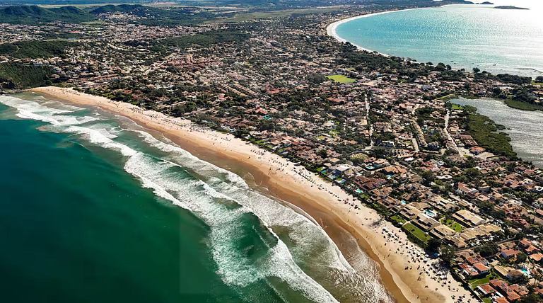Vista da Praia de Geribá com piscina, Búzios | Haelo