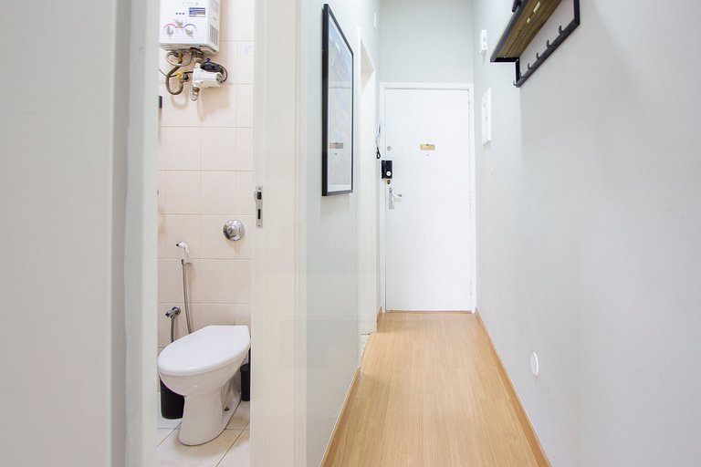 Charming Studio with Side View of the Beach