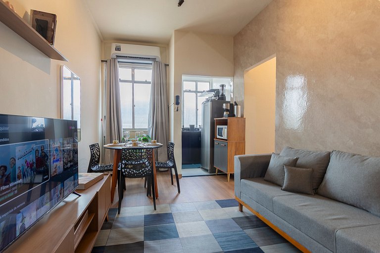 Aconchegante 2 Quartos no Centro do Rio