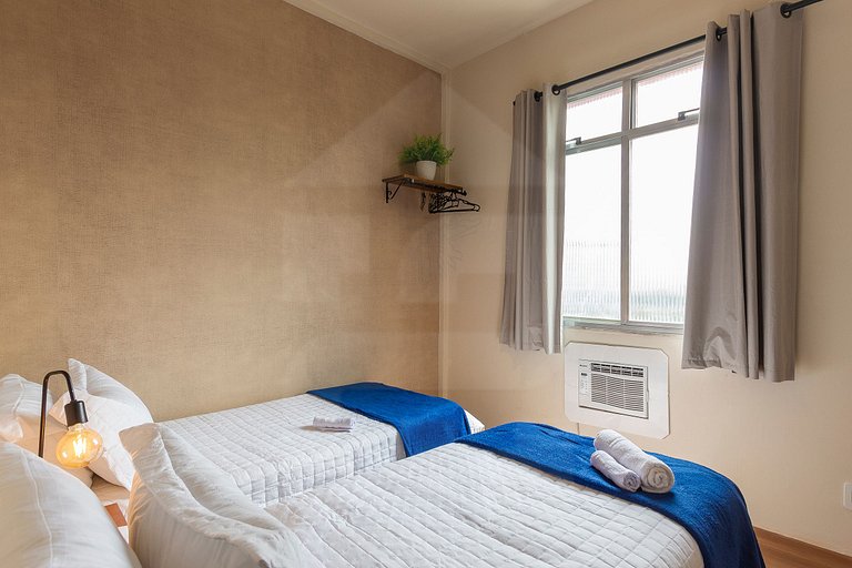 Aconchegante 2 Quartos no Centro do Rio