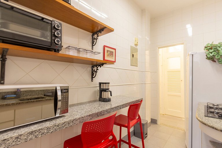 Amplo e confortável na Praia Copacabana