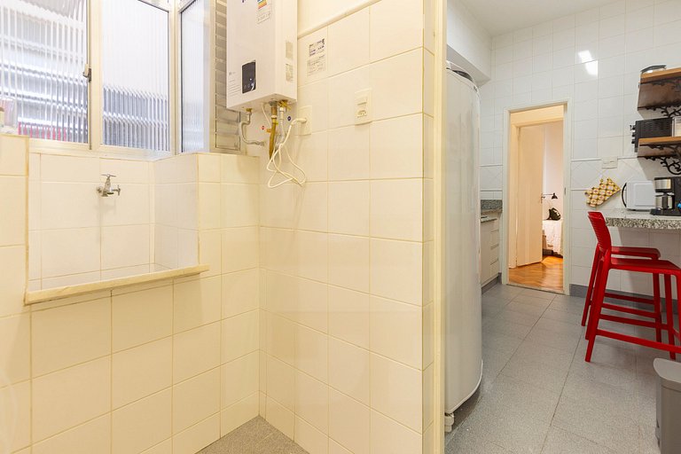 2 quartos com ar, perto da praia e do metrô | Haelo