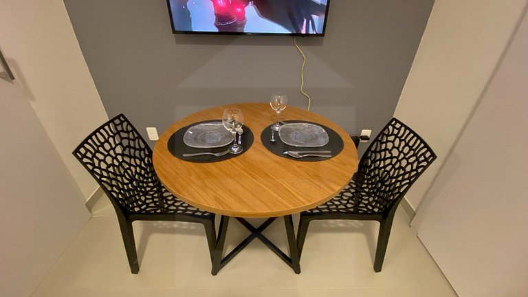 Confortável com vista para o Cristo