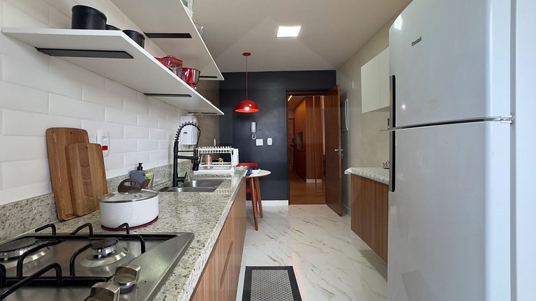 3 bedrooms, balcony sea view, Braga Cabo Frio | Haelo