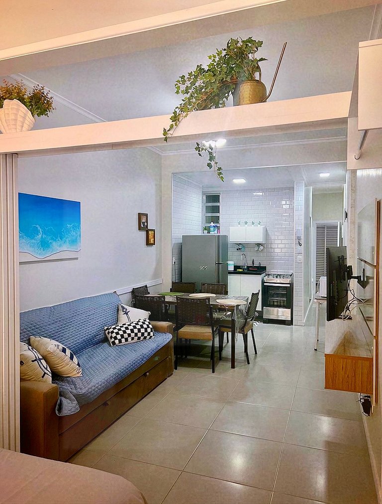 Studio Amplo e Tranquilo perto da Praia