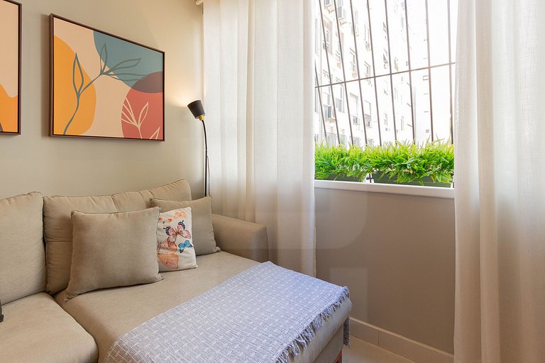 2 habitaciones junto a la playa y al metro