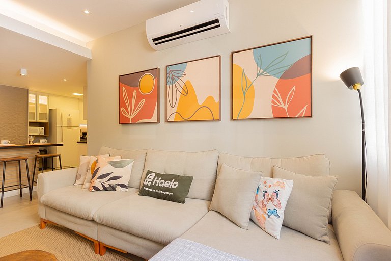 2 habitaciones junto a la playa y al metro