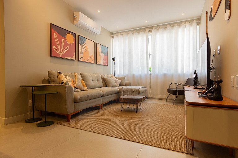 2 habitaciones junto a la playa y al metro