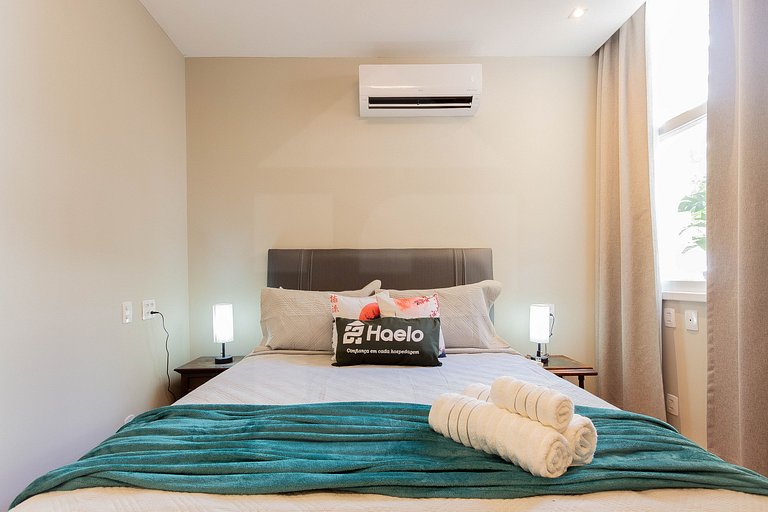 2 Quartos com Ar ao Lado da Praia e do Metrô