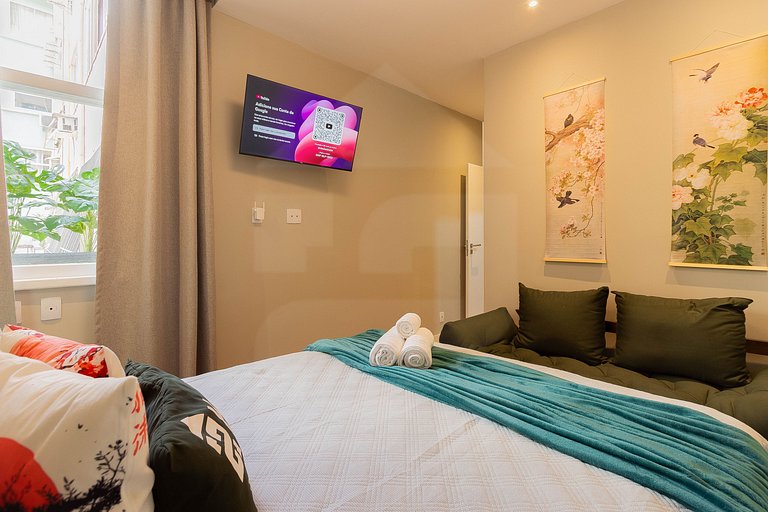 Apartment with Air Next to the Beach and Subway