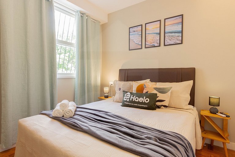 2 habitaciones junto a la playa y al metro