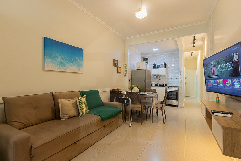 Studio Amplo e Tranquilo perto da Praia