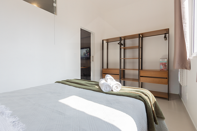 Confortável com vista para o Cristo