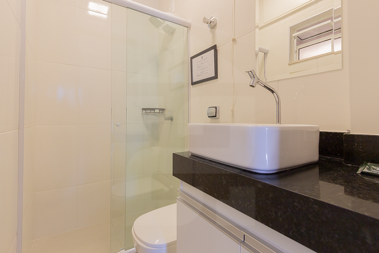 Confortável com vista para o Cristo