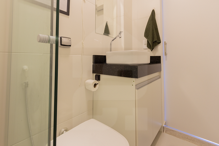 Confortável com vista para o Cristo