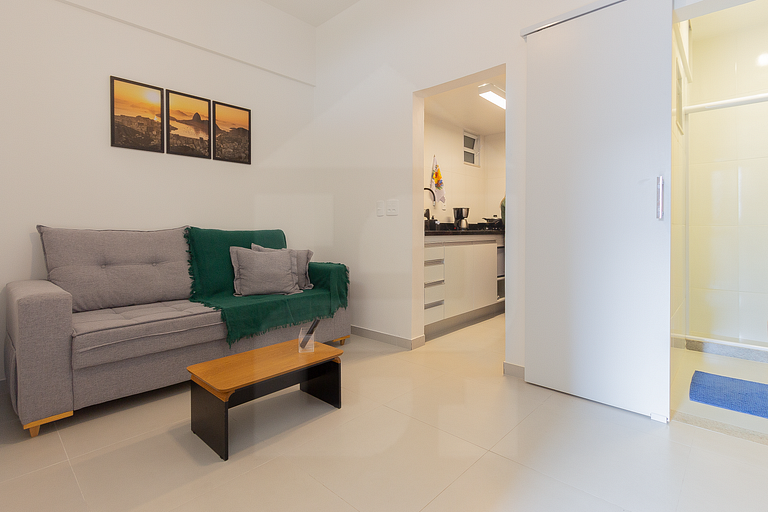 Confortável com vista para o Cristo