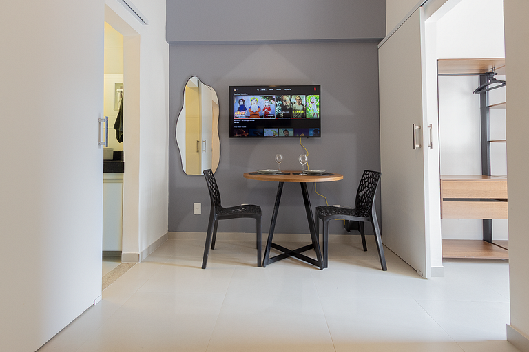 Confortável com vista para o Cristo