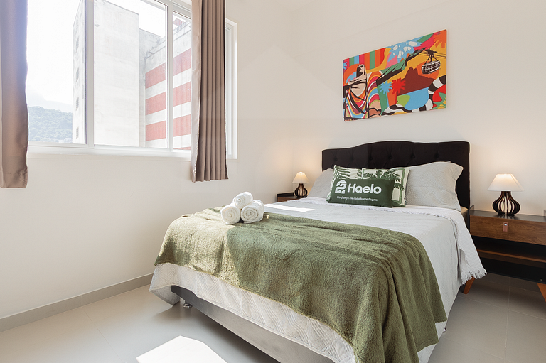 Confortável com vista para o Cristo