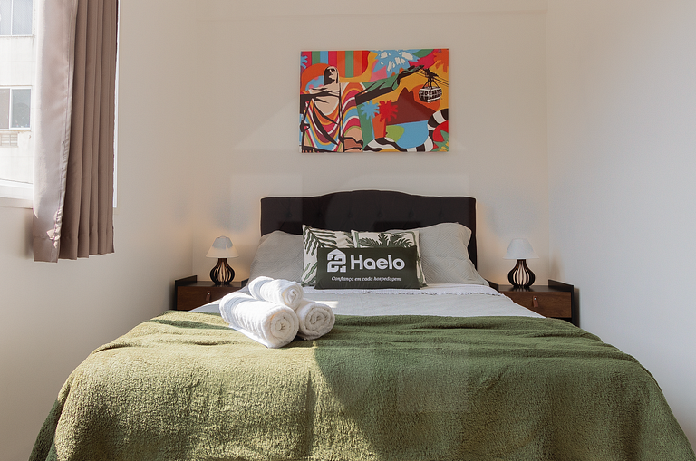 Confortável com vista para o Cristo