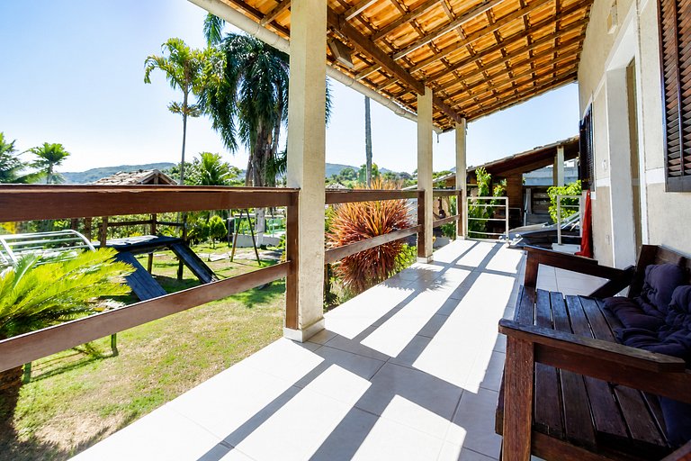 sitio con vista a la laguna y al mar en Maricá