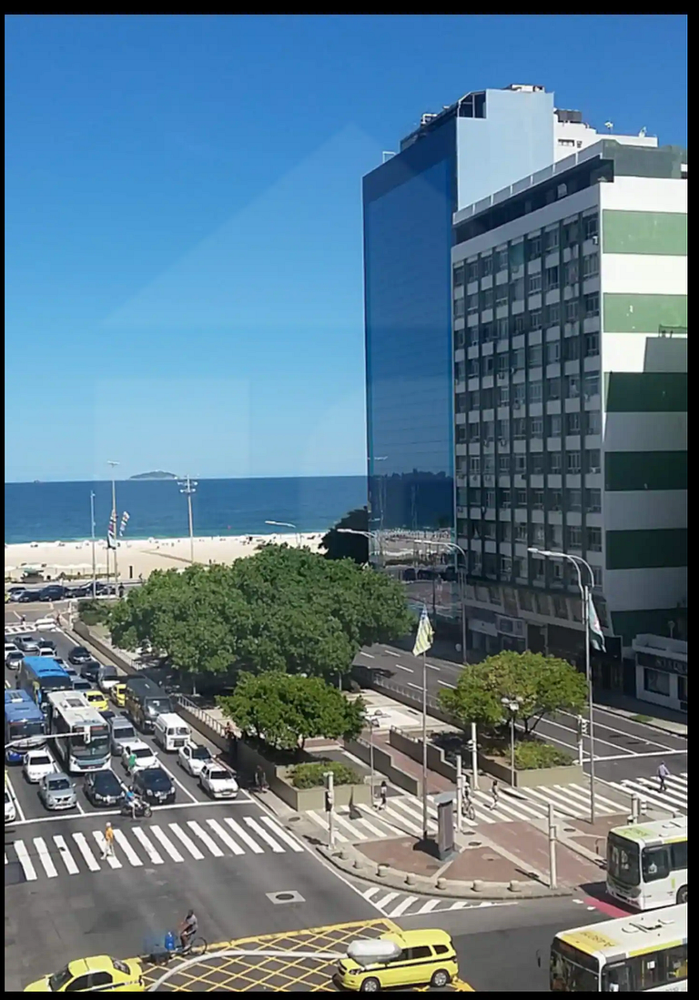 Sofisticado con vista al mar en Copacabana