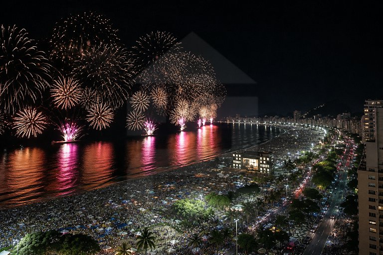 Vista incrível para o mar em Copacabana