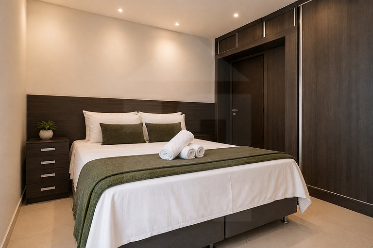 3 Quartos Silenciosos a 2 min da Praia