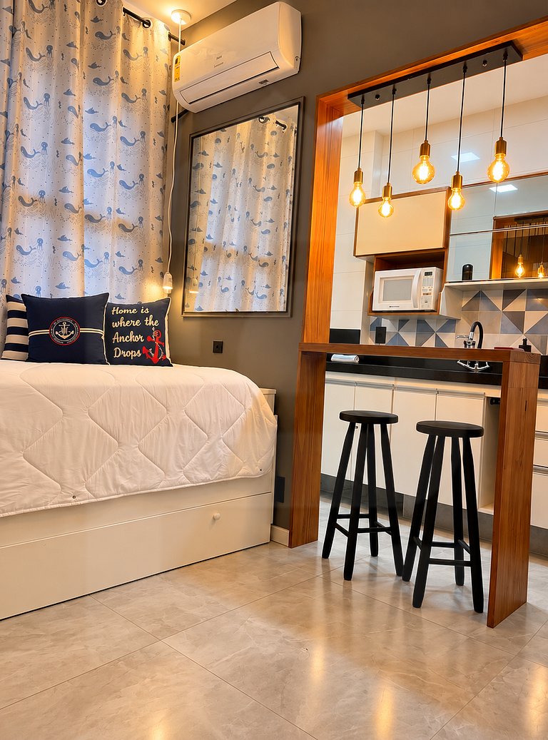 Loft a una calle de la playa de Copacabana, aire | Haelo