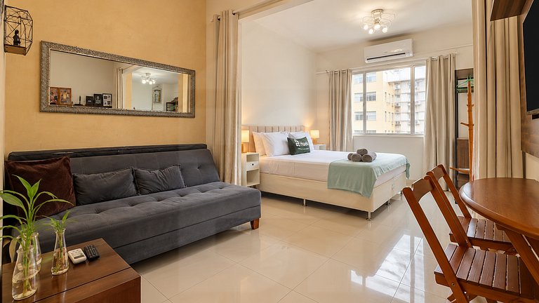 Studio acolhedor perto da praia de Copacabana